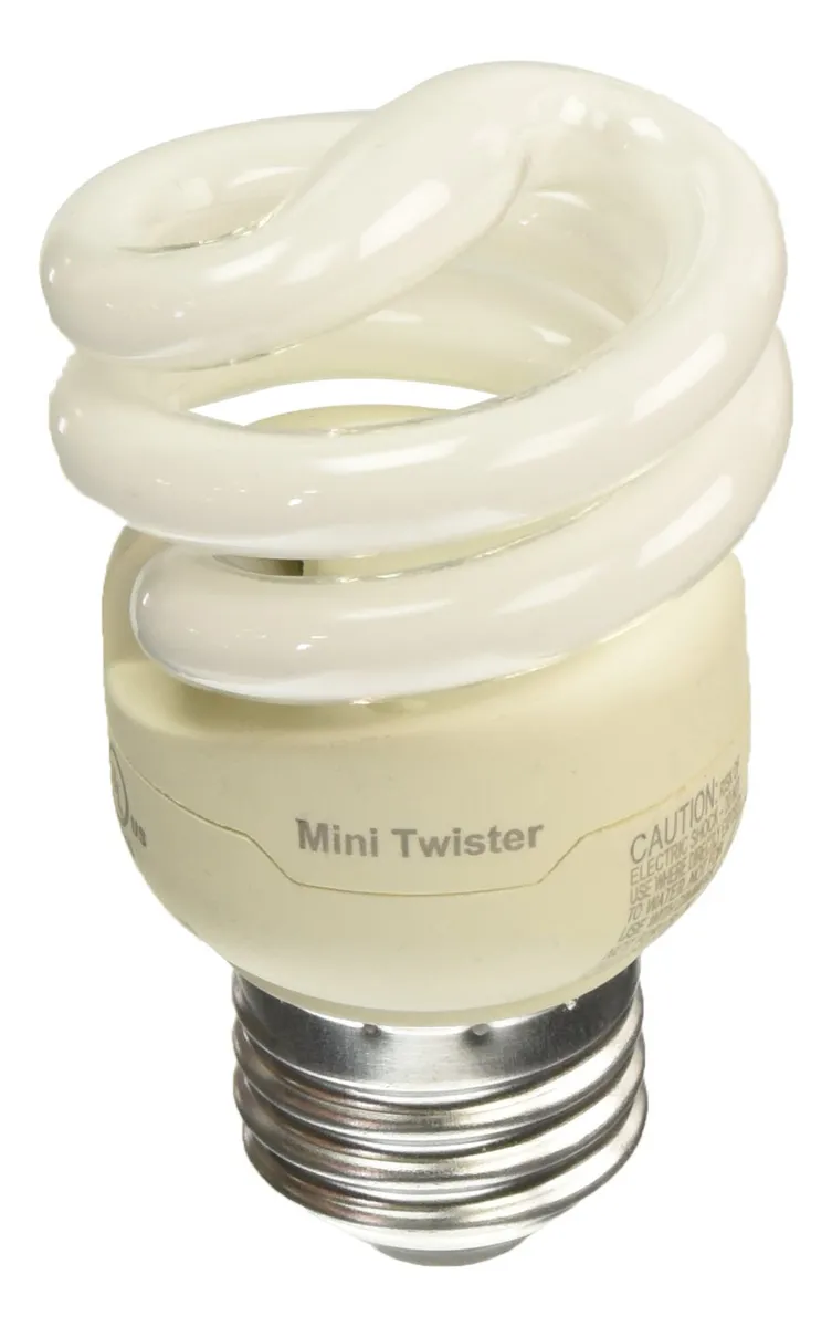 Pack 4 Focos Espiral CFL 40W Equivalente, Luz Suave Blanca 2700K, Ahorro Energético, Iluminación Cálida para Hogar y Oficina
