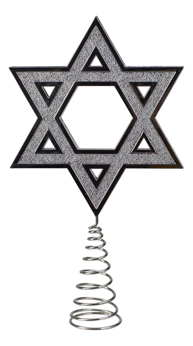 Estrella de David para Árbol de Navidad Decoración Hanukkah Color Personalizable - Adorno Festivo Religioso para Hogar