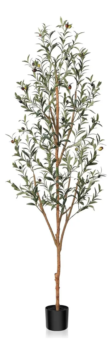 Árbol de Olivo Artificial Decorativo Interior | Realista y Duradero para Hogar y Oficina | Sin Mantenimiento | Variedad de Colores