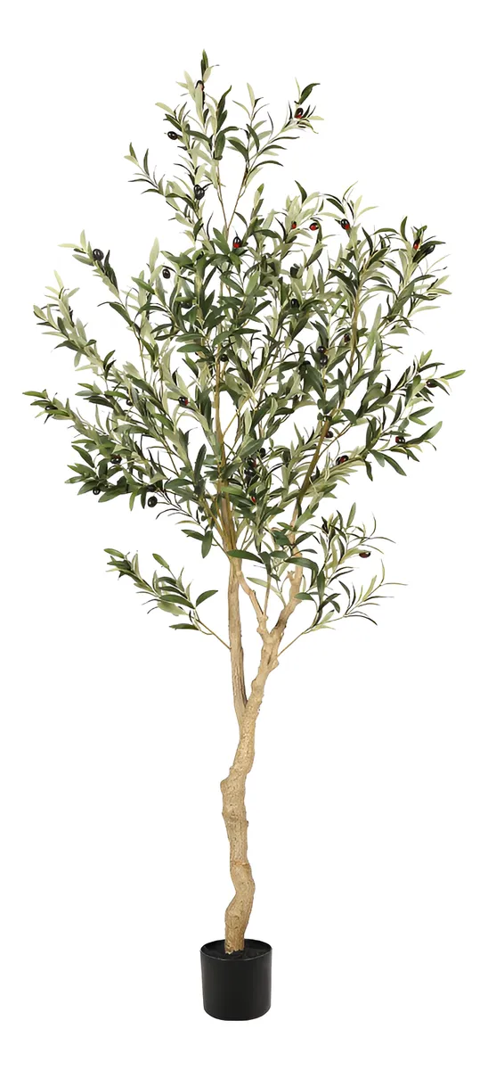 Árbol De Olivo Artificial Decoración Interior Realista | Resistente y Atemporal | Añade Elegancia Natural a tu Hogar | Olea Europaea | Planta Falsa Decorativa