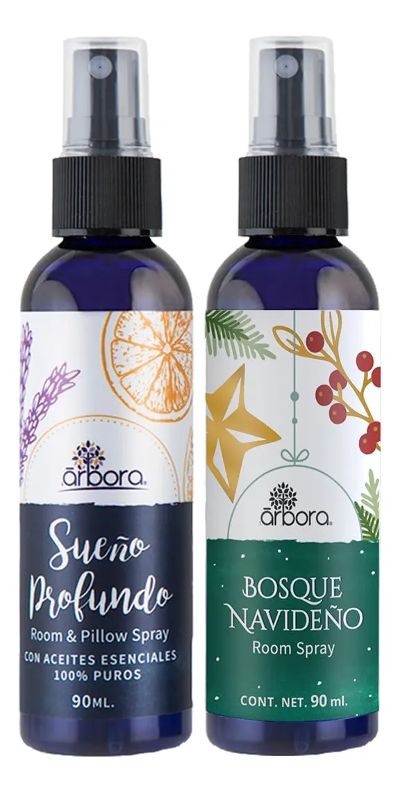 Kit Aromaterapia Bosque Navideño y Sueño Profundo - Sprays Relajantes para un Ambiente Festivo y Descanso Reparador | Difusor y Aceites Esenciales Naturales