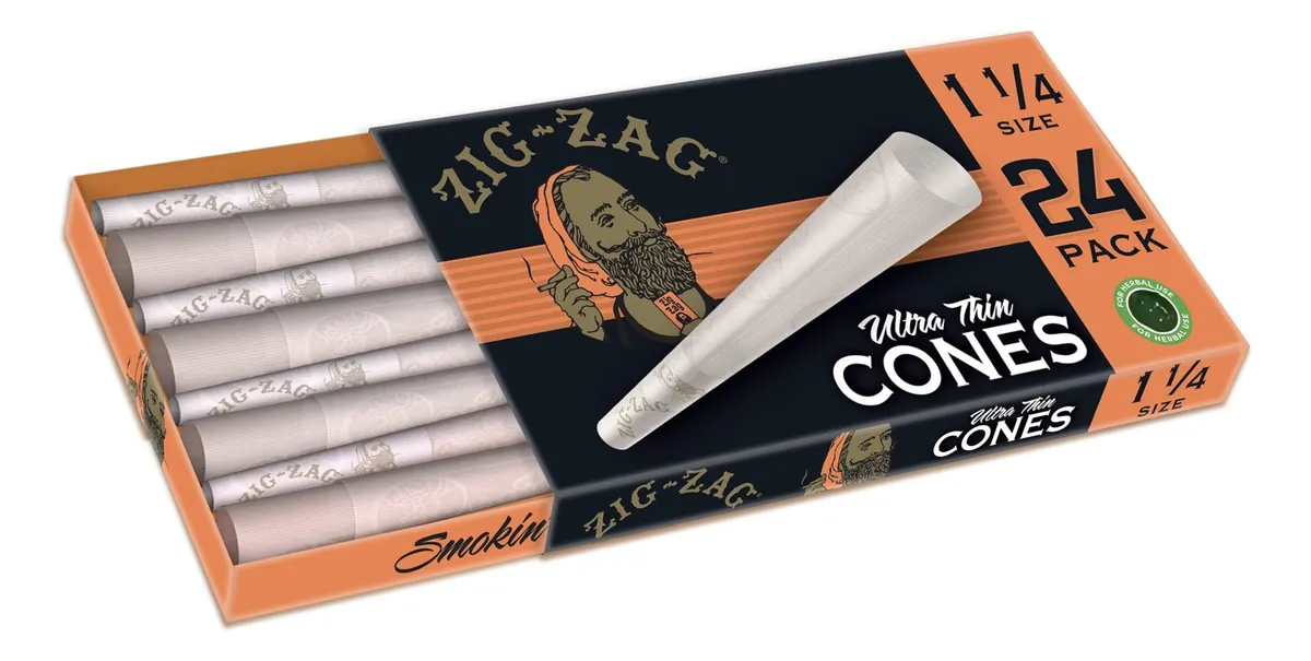 Papel de Fumar Orgánico Ultra Fino Precortado 24 Conos - Calidad Premium para una Experiencia Pura y Natural