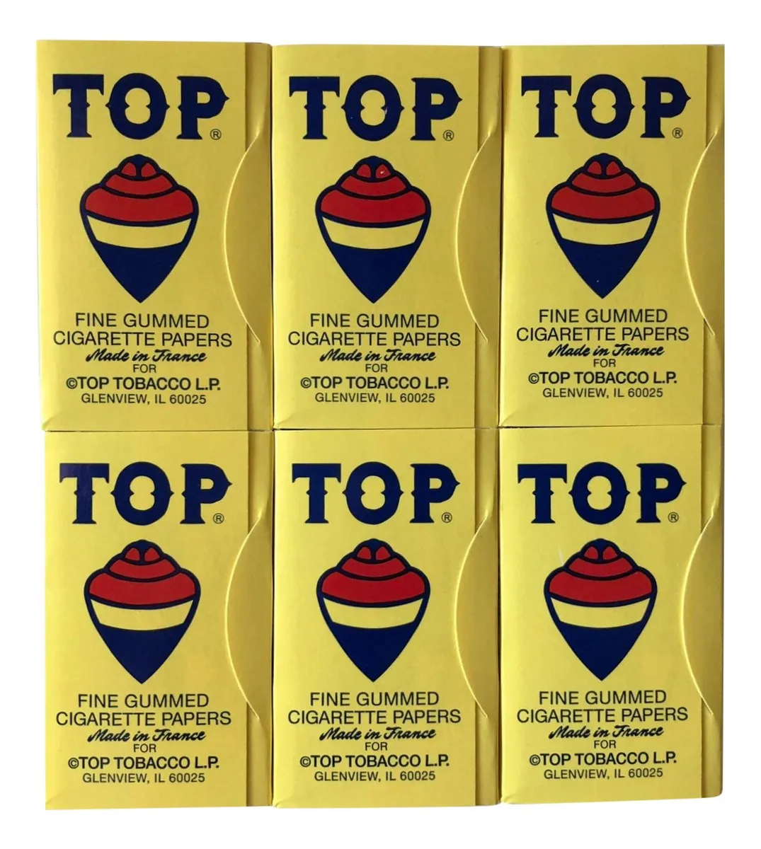 Papel de Fumar Top - Paquete Económico de 6 Unidades con 600 Hojas Totales para un Uso Prolongado y Conveniente | Calidad Premium