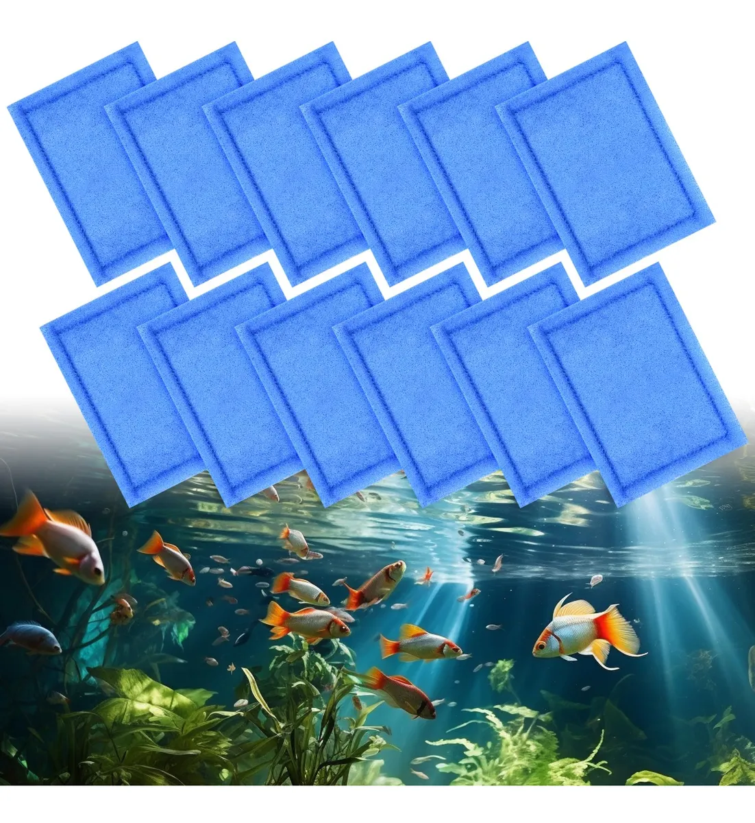 Filtros de Repuesto para Acuarios de 10 a 20 Galones: Rendimiento Superior y Agua Cristalina para Peces | Filtros Internos y Externos