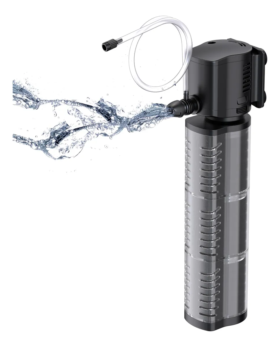 Filtro Interno para Acuario 14W 260 GPH - Potente Limpieza y Circulación para tu Tanque de Peces - Ideal para Criaderos y Acuarios Domésticos