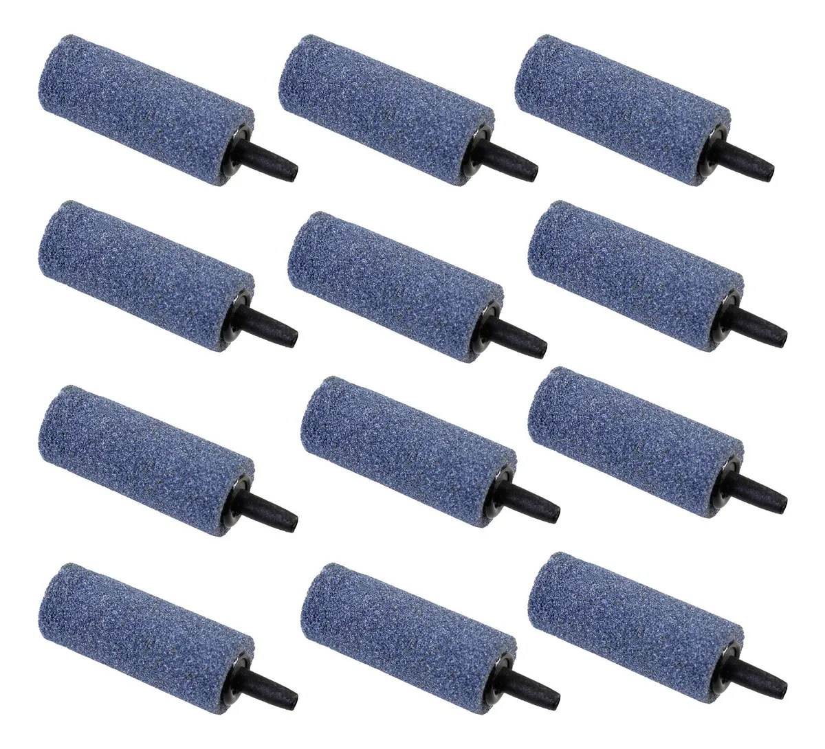 Piedra Difusora de Aire 12 Piezas para Acuario e Hidroponía | Genera Burbujas Finas y Oxigenación | Ideal para Sistemas de Aireación y Decoración de Tanques