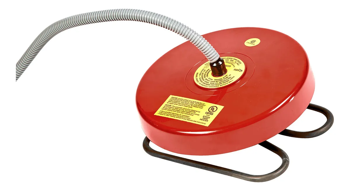 Descongelador Calentador Flotante para Estanque 1500W - Mantiene Agua Libre de Hielo - Protección Invierno Estanques y Jardín - Color Negro