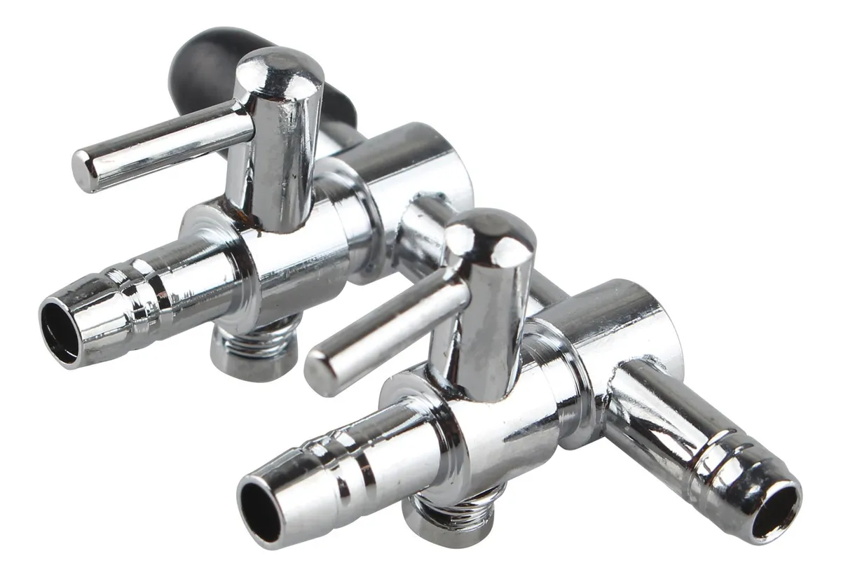 Conector Divisor de Aire para Acuario de 2 Vías con Válvula Antirretorno - Control de Flujo de Oxígeno Esencial para Peces y Plantas (5mm)