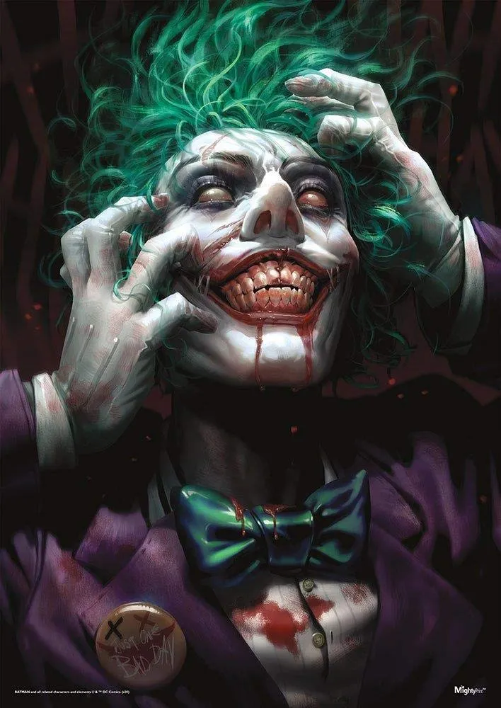 Arte de Pared Joker Dceased Zombie Attack Coleccionable: Impresión de Alta Calidad para Decoración Moderna del Hogar