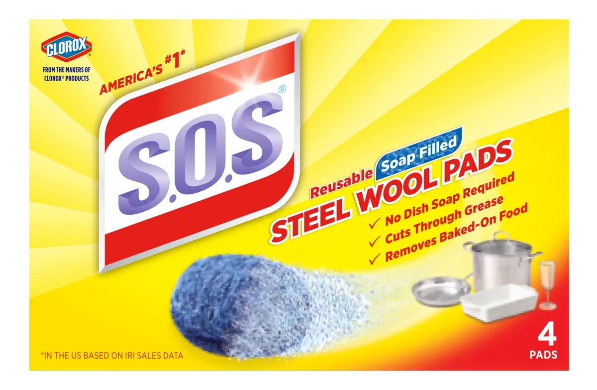 Almohadillas De Jabón De Lana De Acero Premium - Limpieza Profunda Y Desengrasante Potente - Paquete De 4 Unidades Para Cocina Y Hogar