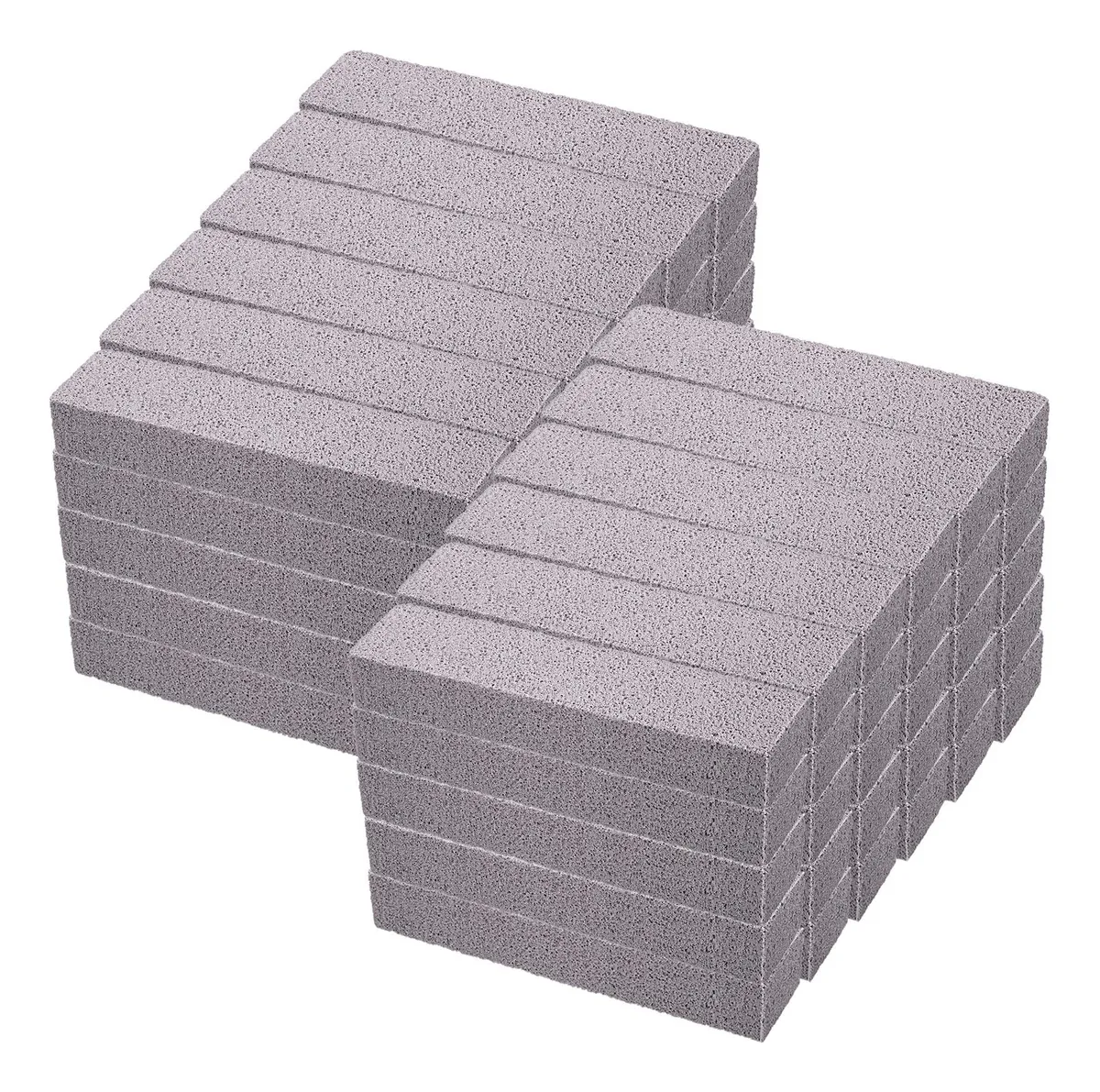 Piedra Pómez Limpieza Profunda Hogar: 60 Piezas para Inodoro, Estufa y Azulejos de Baño | Eliminación de Suciedad Difícil | Color Gris Duradero