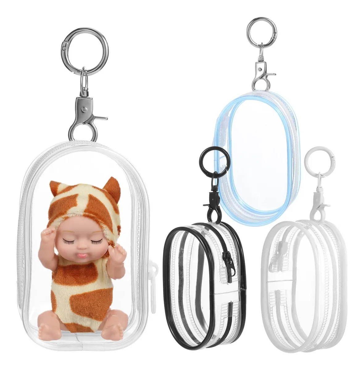 Bolsa Exhibición Transparente para Figuras (Pack 4 Unidades) - Organizador Claro Ideal para Colecciones
