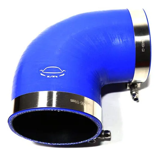 Acoplador Reductor Codo 90 Grados 4 Capas Turbo Intercooler de Silicona - Mejora Rendimiento y Flujo de Aire - Universal para Vehículos de Competición y Modificados