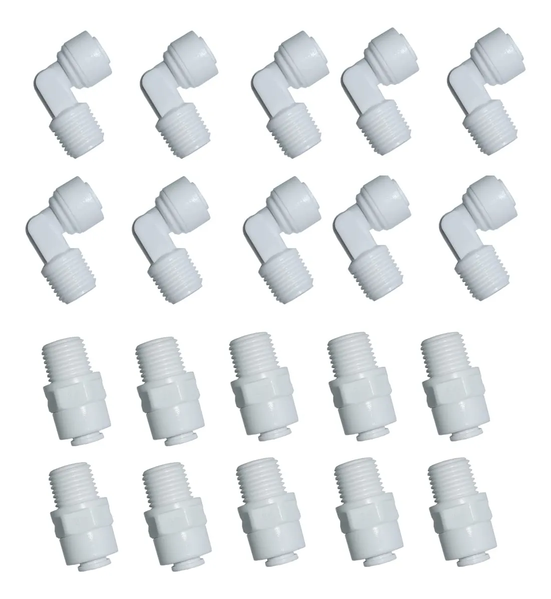 Conector Rápido Macho Codo Adaptador para Filtros de Agua - Instalación Sencilla y Conexión Segura para Tuberías de Plomería - Accesorio Esencial para Sistemas de Filtración Doméstica y Comercial