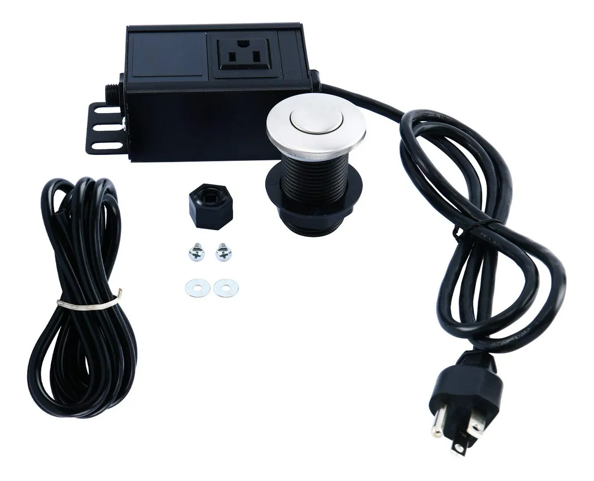 Interruptor de Aire para Desagüe de Fregadero - Control Único - Activación Neumática para Eliminación de Residuos