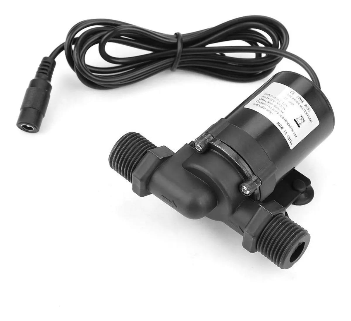 Bomba de Agua Sin Escobillas 12V CC para Circulación de Agua Caliente - Bomba Sumergible Eléctrica Silenciosa y de Bajo Consumo para Sistemas de Calefacción y Flujo Continuo