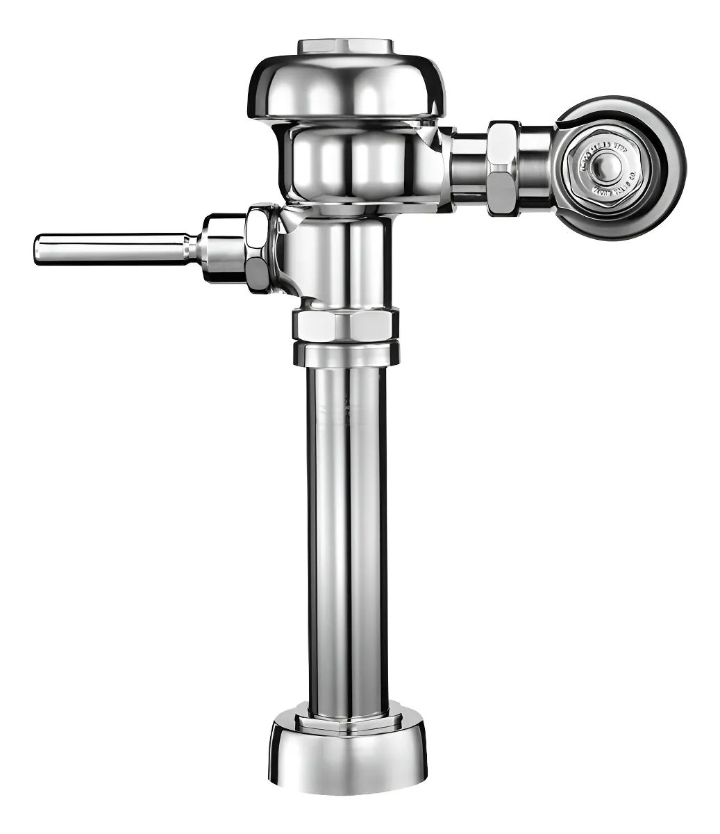 Flusómetro Manual Expuesto para Clóset de Agua | Acabado Croma | Fácil Instalación | Control Preciso de Flujo para Baño