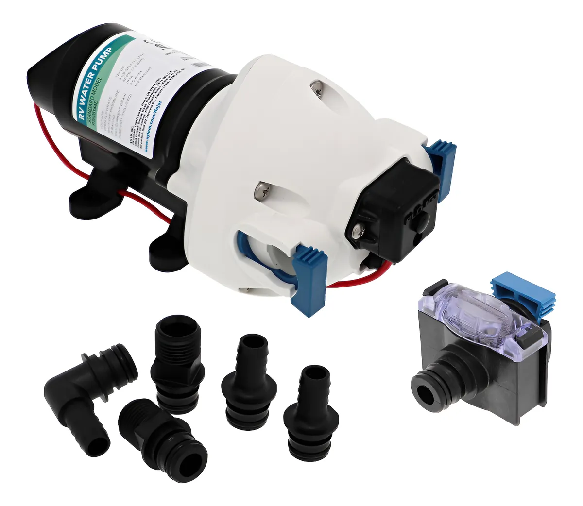 Bomba de Agua 12V CC 3 Cámaras para Vehículos Recreativos y Caravanas | Flujo Fiable y Potente para tu Autocaravana