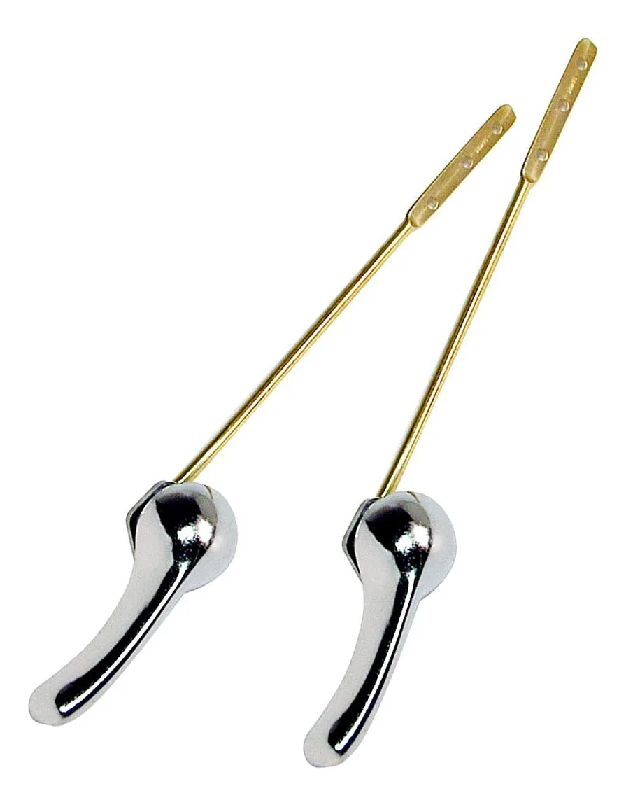 Mango de Palanca de Repuesto Universal para Inodoro con Tuerca Cromada - Repuesto Duradero y Fácil Instalación - Solución para Cisterna de Baño