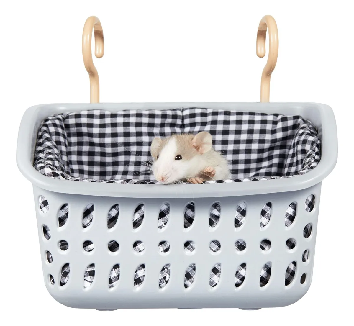 Cama y Hamaca para Ratas: Accesorios Esenciales para Jaula de Ratas en Gris, Comodidad y Juego para Mascotas Pequeñas