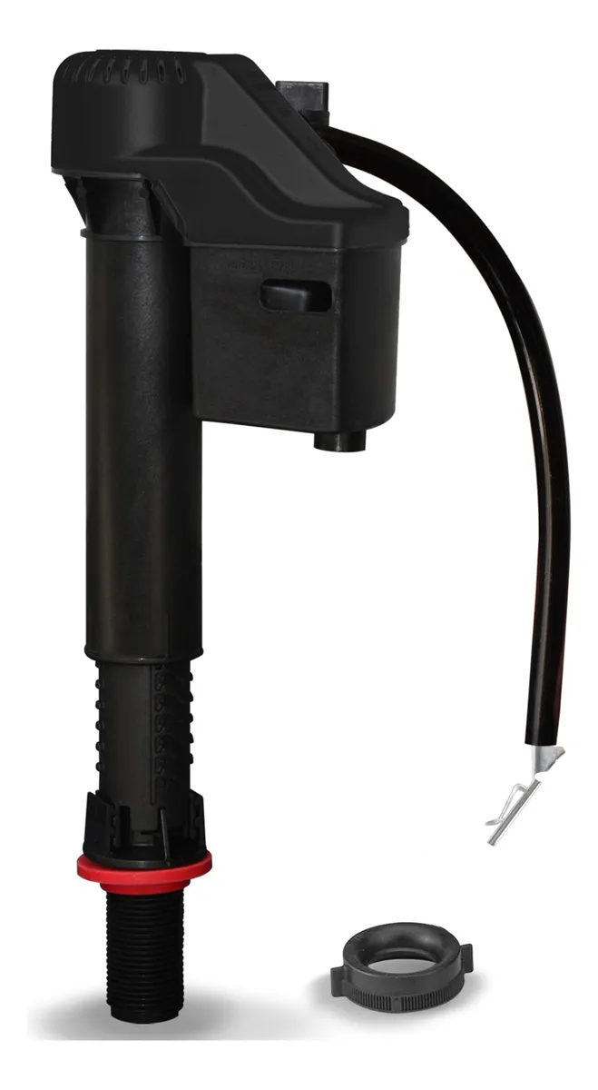 Válvula de Llenado Universal para Inodoro | Negra, Diseño Inteligente para Reposición y Ahorro de Agua | Compatible con la Mayoría de Cisternas | Fácil Instalación
