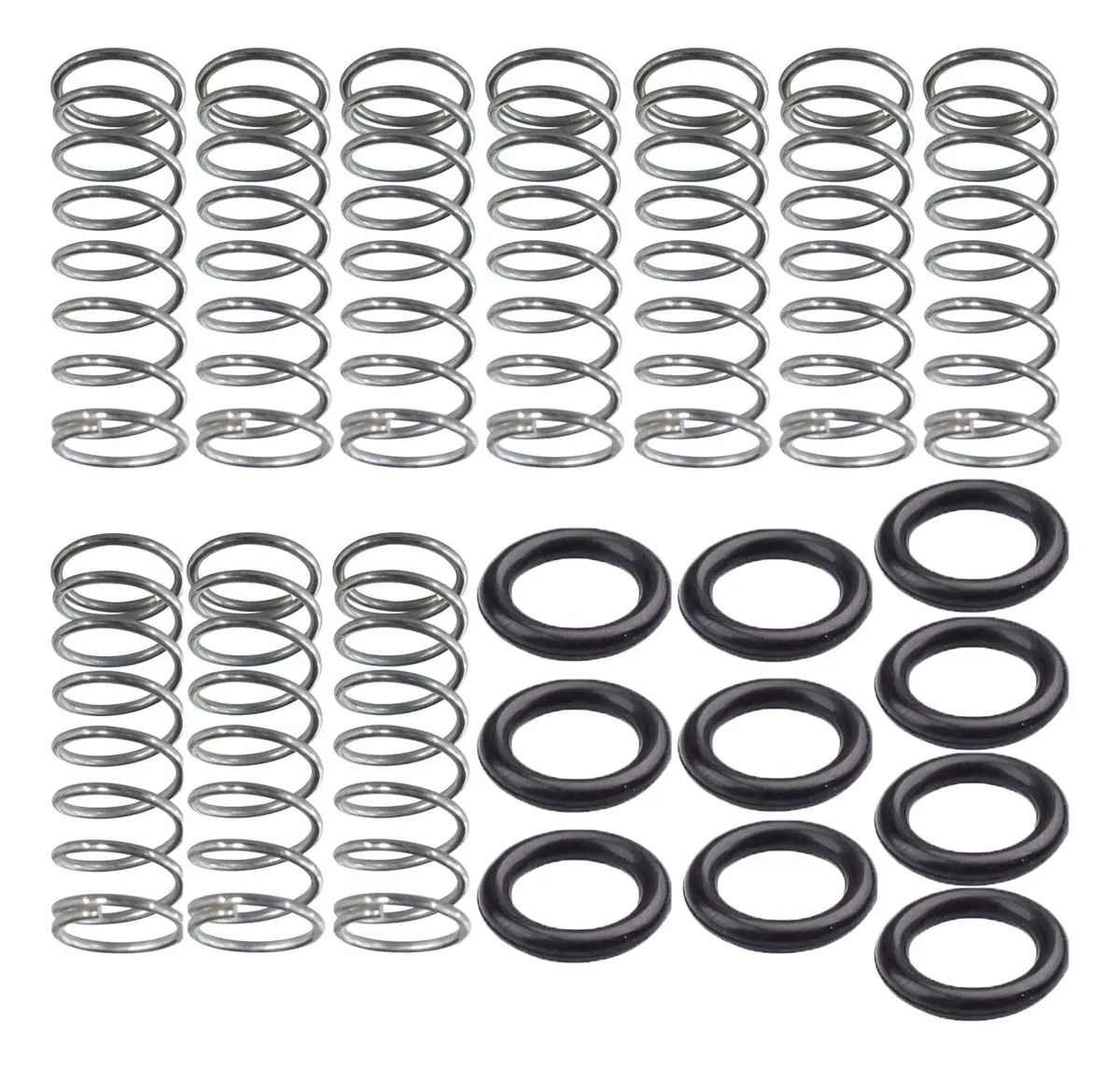 Juego 10 Anillos Repuesto Boquilla Agua Negro - Universal y Resistente - Fácil Instalación para Fontanería y Hogar