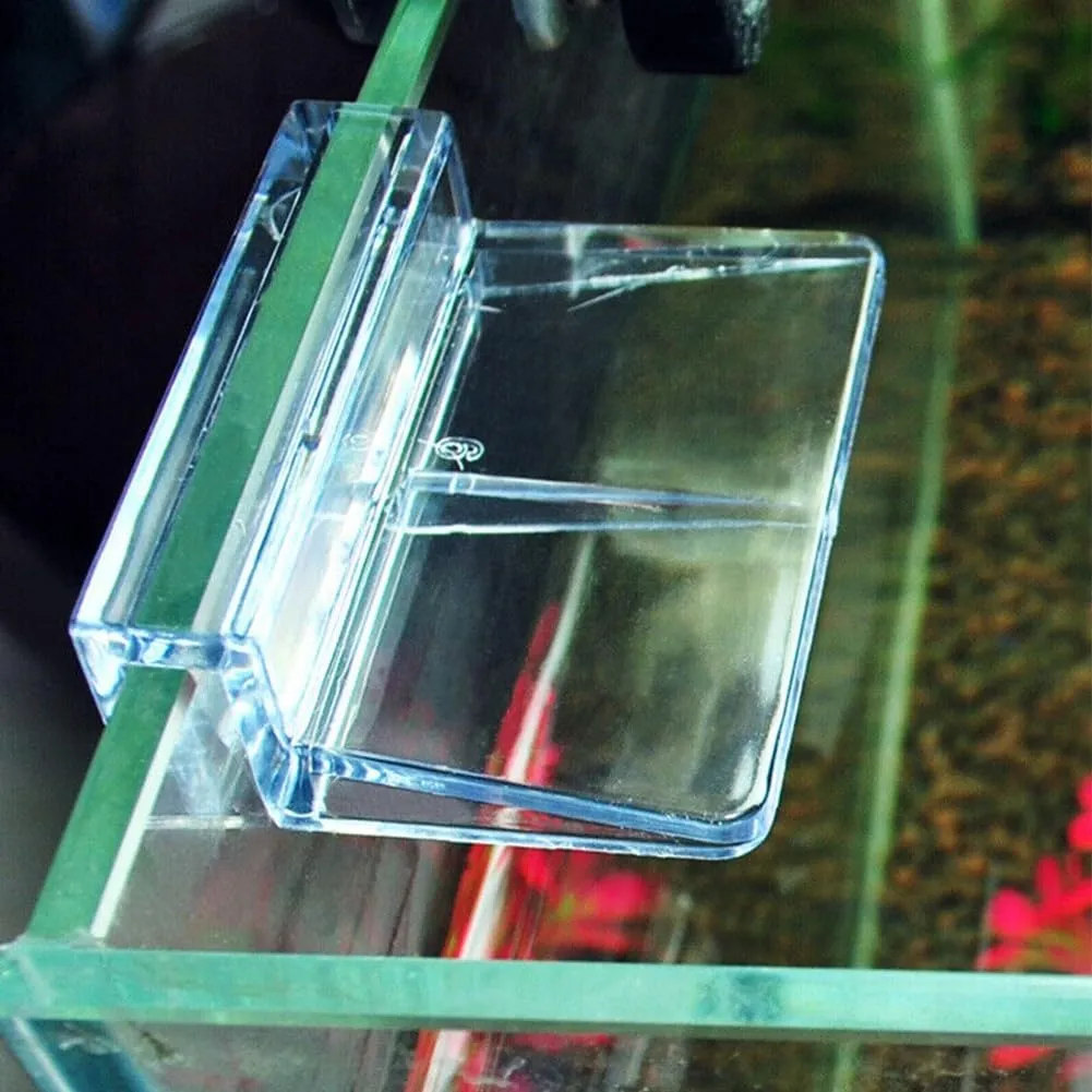 16 Clips de Tapa de Cristal Acrílico para Acuario | Soporte Resistente y Seguro para Cubierta de Tanque de Peces | Transparente