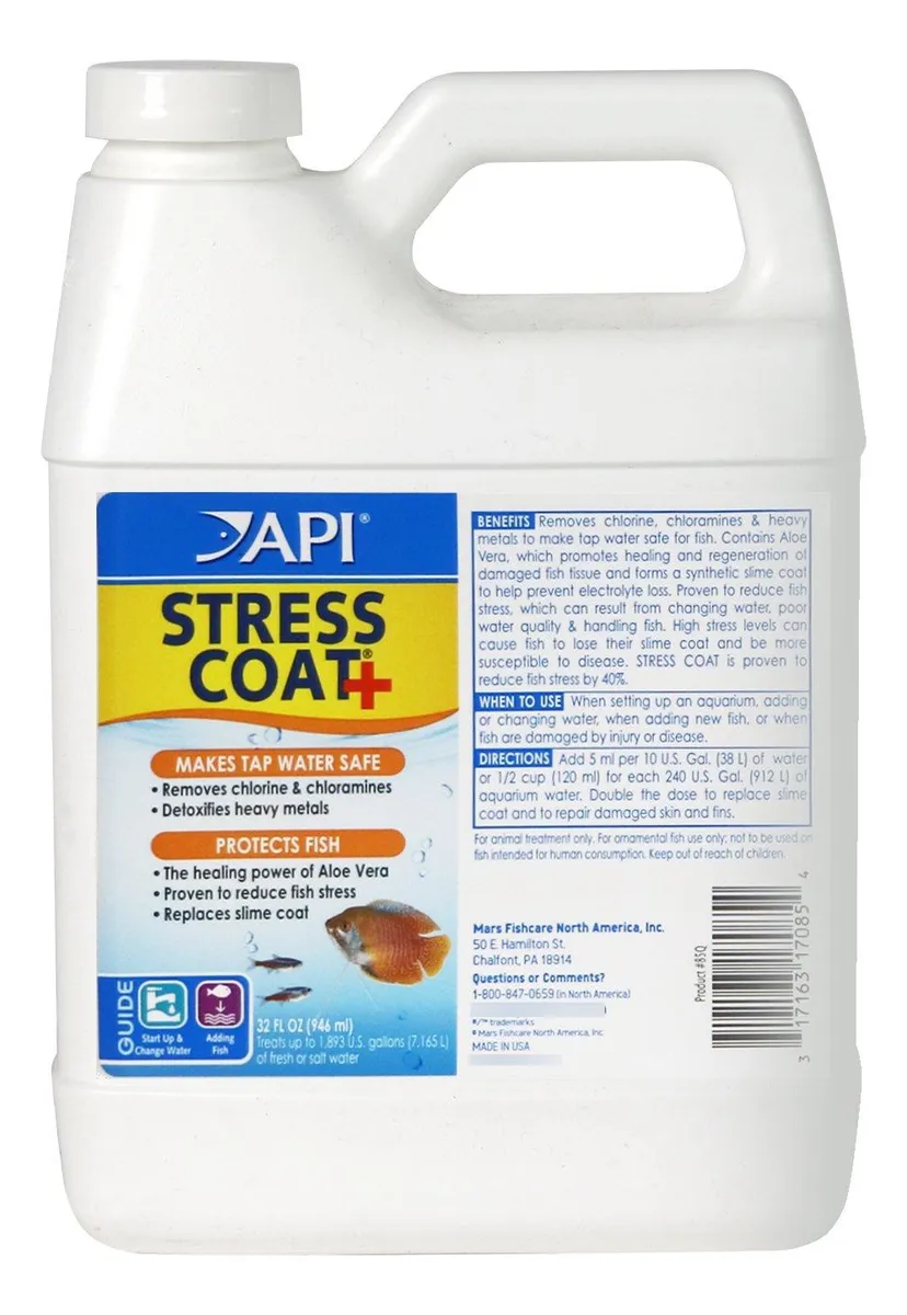 Acondicionador de Agua para Acuario 32 oz - Elimina Cloro y Cloraminas, Protege Peces y Plantas - Solución Esencial para un Ecosistema Acuático Saludable
