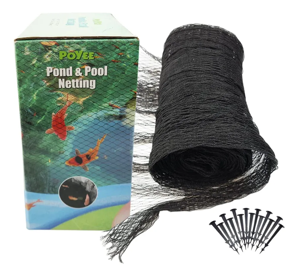 Red Protectora para Estanques de Hojas y Residuos con Malla Fina - Ideal para Peces Koi y Protección Completa