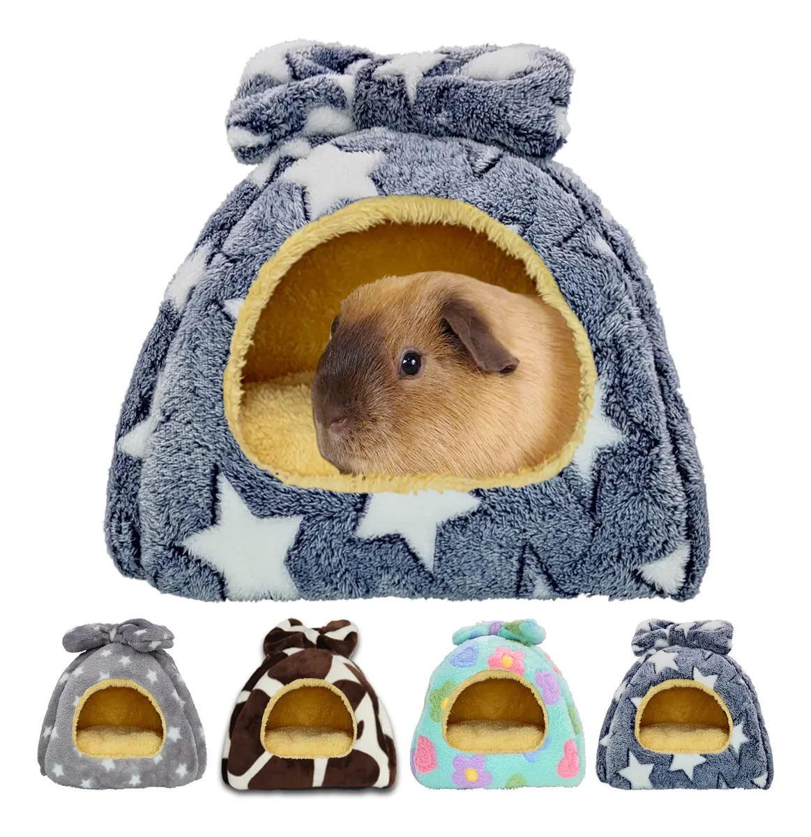 Cama Gris Lavable para Conejillos de Indias y Hámsters: Confort y Limpieza Máxima para tu Mascota Pequeña