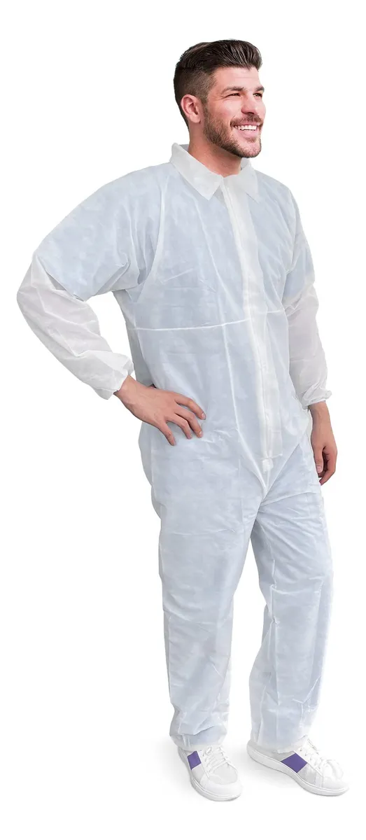 Cubierta Protectora Desechable para Adultos Talla 3XL Blanca - Paquete de 5 Prendas de Protección Individuales
