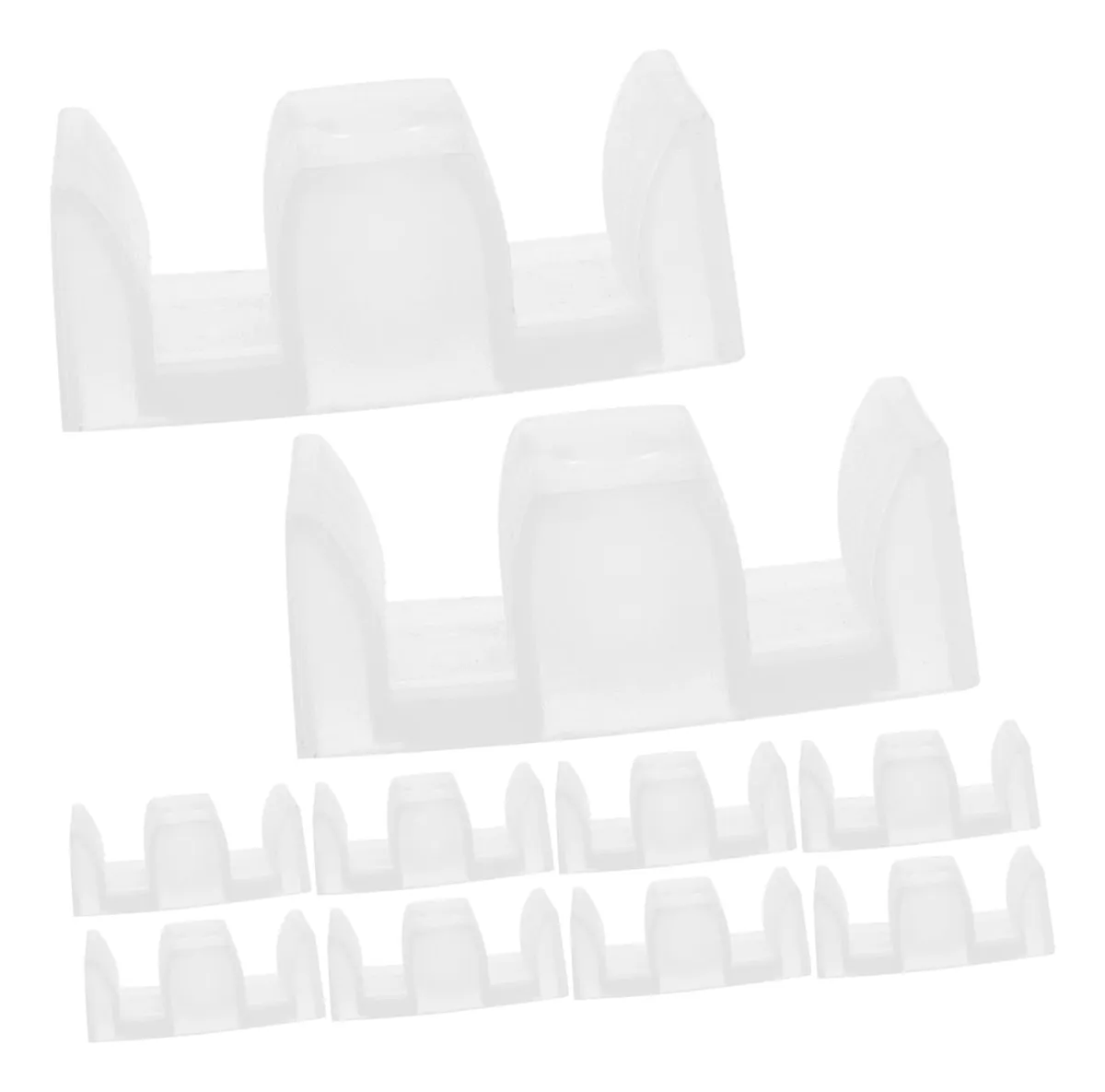 10 Bloques Guía Parachoques para Puerta de Ducha de Baño en Plástico Resistente | Protección Antigolpes Duradera y Estable