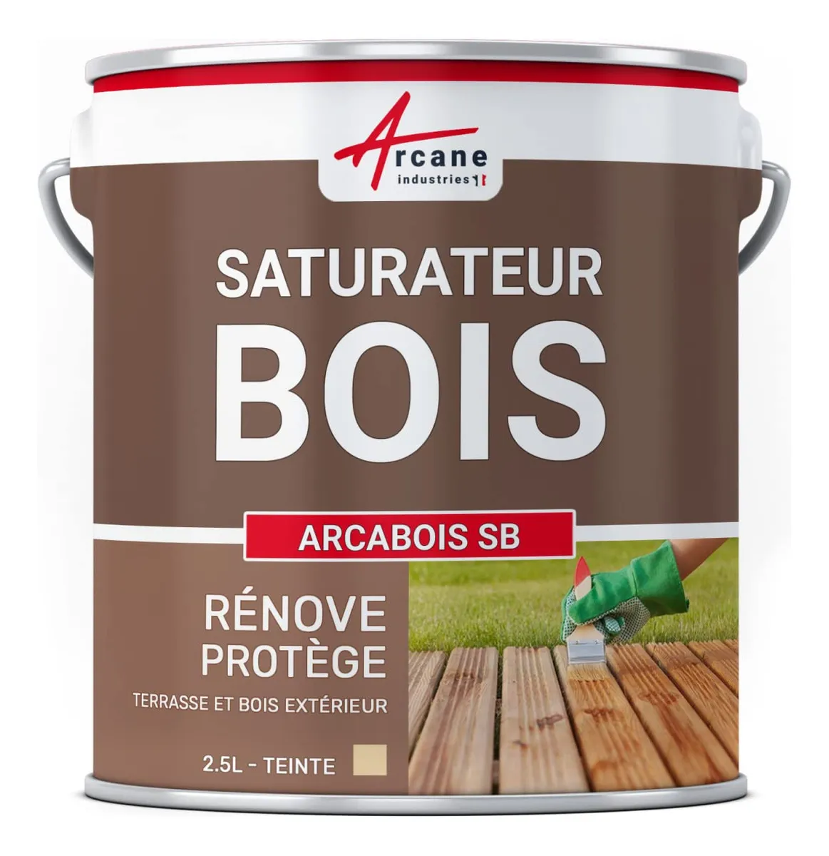 Saturador Protector Incoloro para Terrazas de Madera | Transparente y Duradero | Envase 2.5 Litros | Mantenimiento Profesional para Exteriores