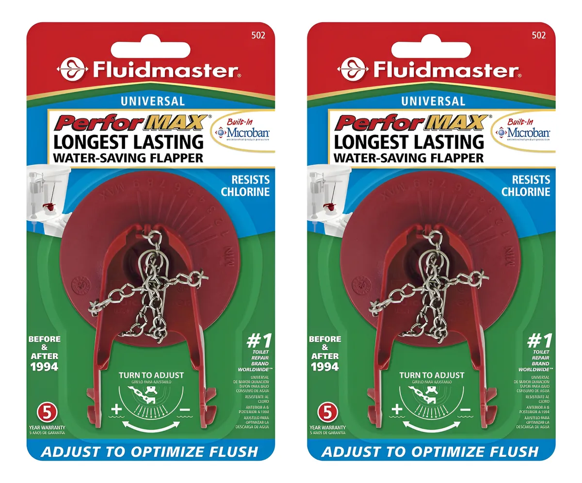 Flapper de Descarga Universal para Inodoro - Sistema Fluidmaster para Reparación y Mantenimiento de Cisterna - Repuesto Duradero y de Fácil Instalación