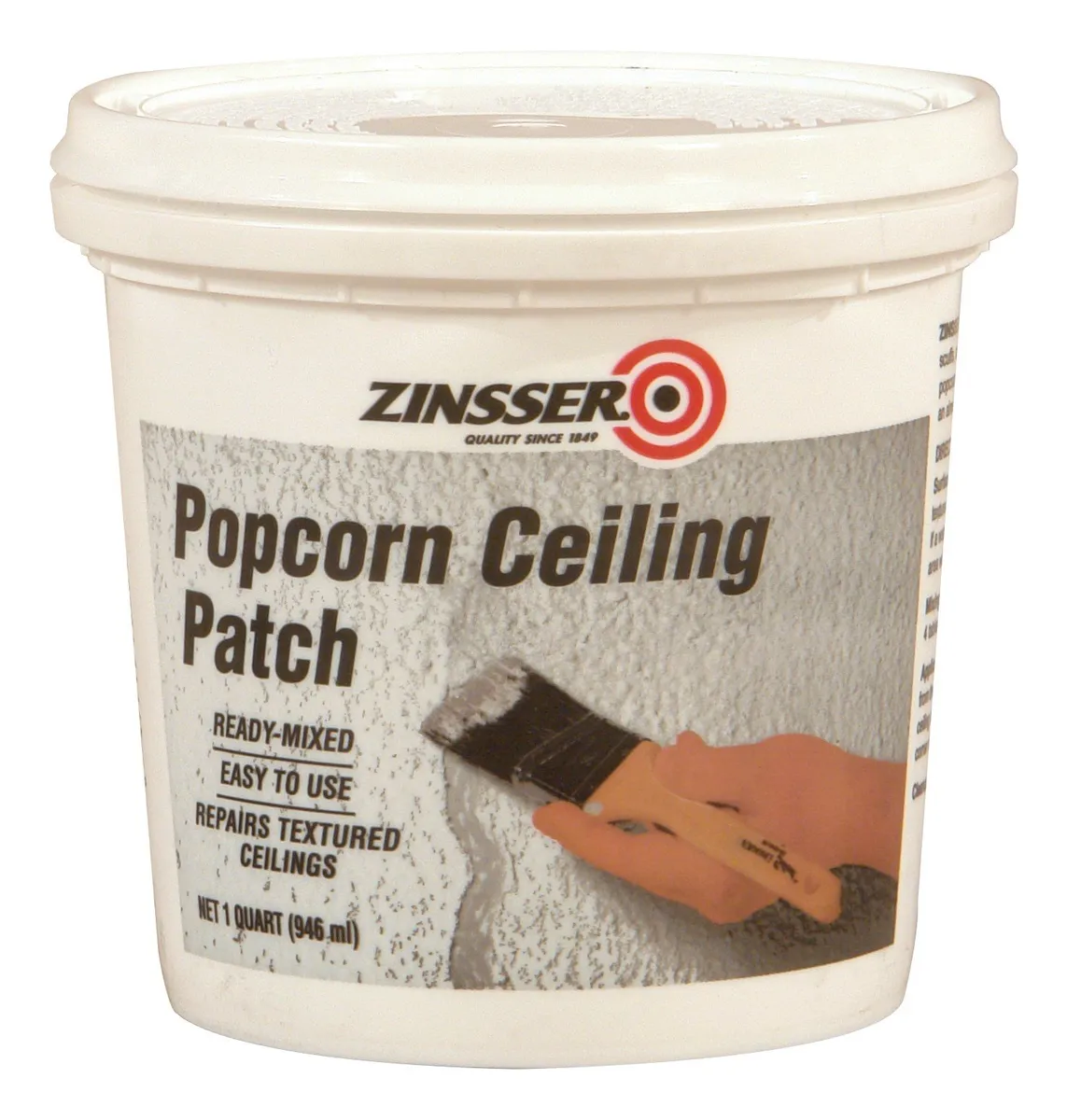 Parche Listo Para Techo Zinsser Texturizado Blanco - Reparación Rápida y Duradera - Diseño de Tela Adhesiva Profesional