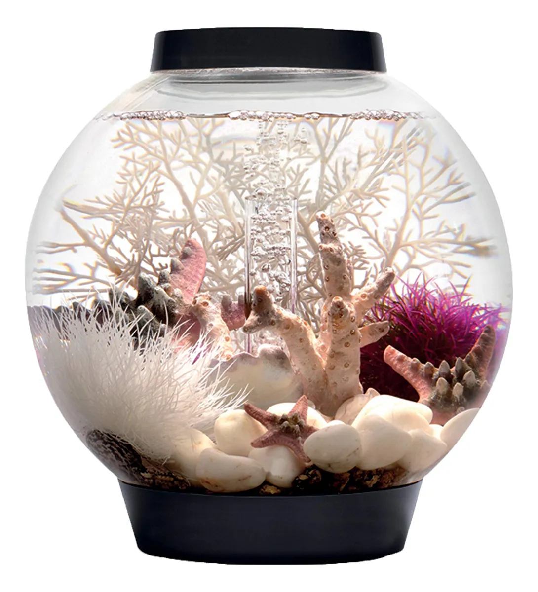 Acuario Biorb Classic 15 Litros con Iluminación LED Integrada - Diseño Moderno y Elegante en Color Negro para Peces y Decoración - Ideal para Hogares y Oficinas
