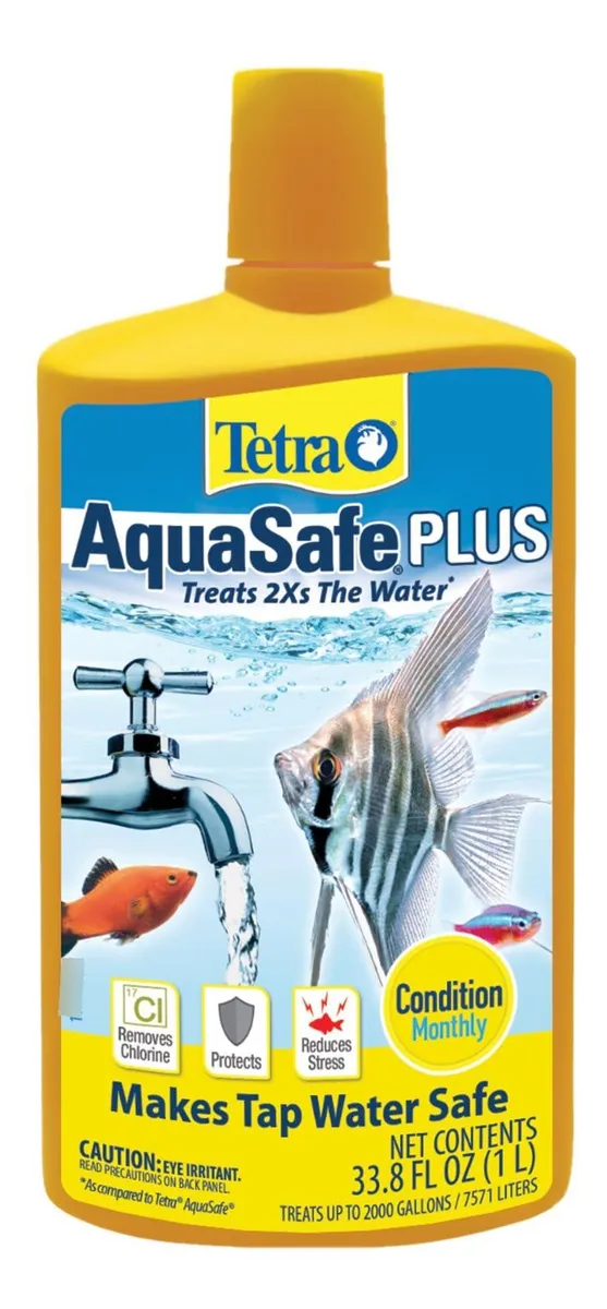 Acondicionador de Agua Aquasafe Plus 338 Onzas - Tratamiento para Acuarios y Peceras - Agua Cristalina y Saludable para tus Mascotas Acuáticas