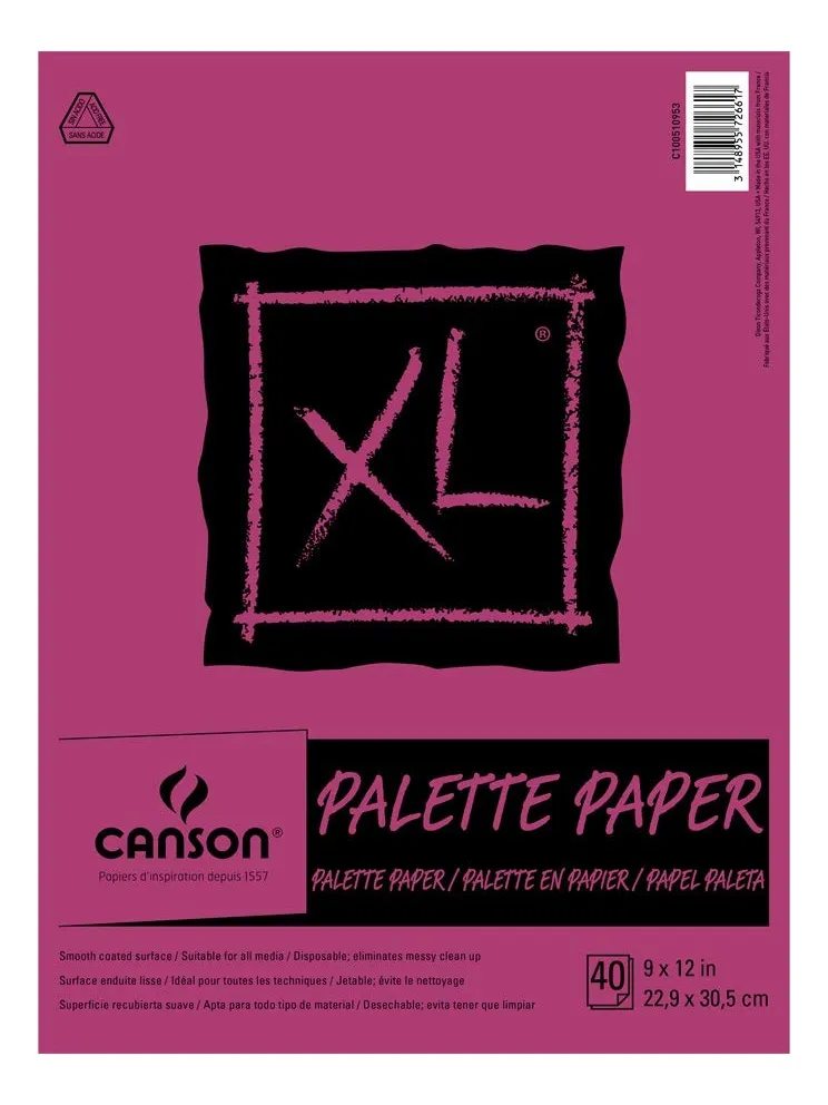 Almohadilla Plegable Premium 9x12 Pulgadas para Paleta, Cubierta Protectora Reforzada 40 Hojas - Ideal para Artes y Manualidades