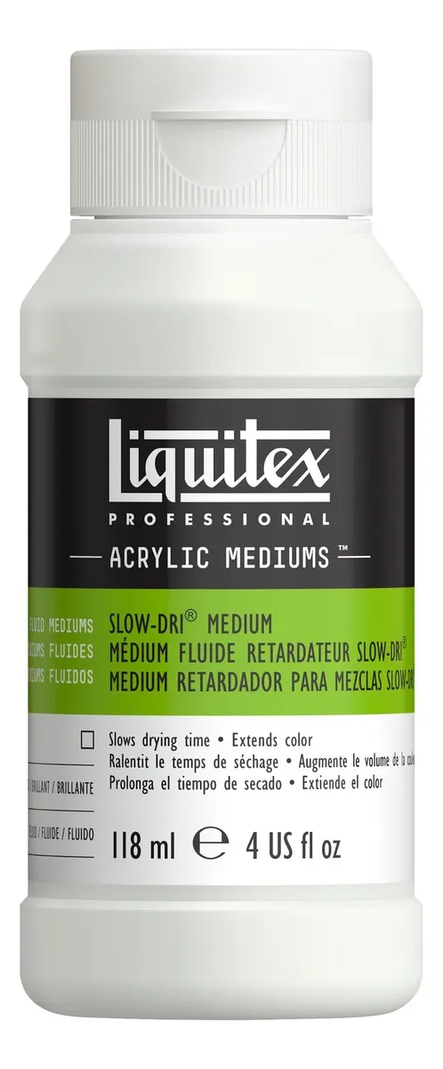 Aditivo Acrílico Medio Retardador de Secado para Pinturas y Barnices | Controla el Tiempo de Secado | Profesional 118ml