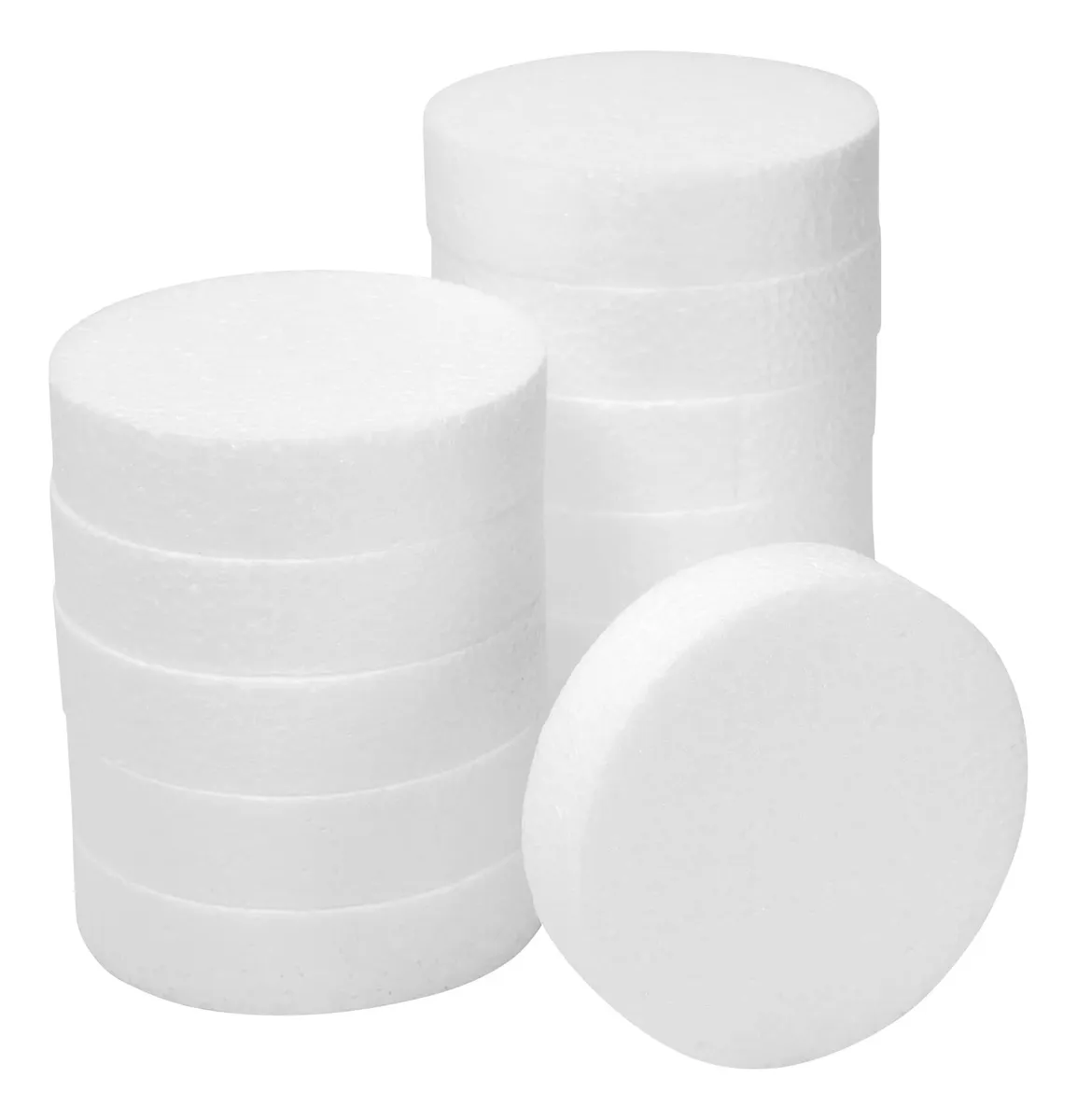 Paquete 12 Círculos de Espuma para Manualidades y Proyectos DIY | Material Versátil para Decoración y Artesanía | Fácil de Cortar y Pintar