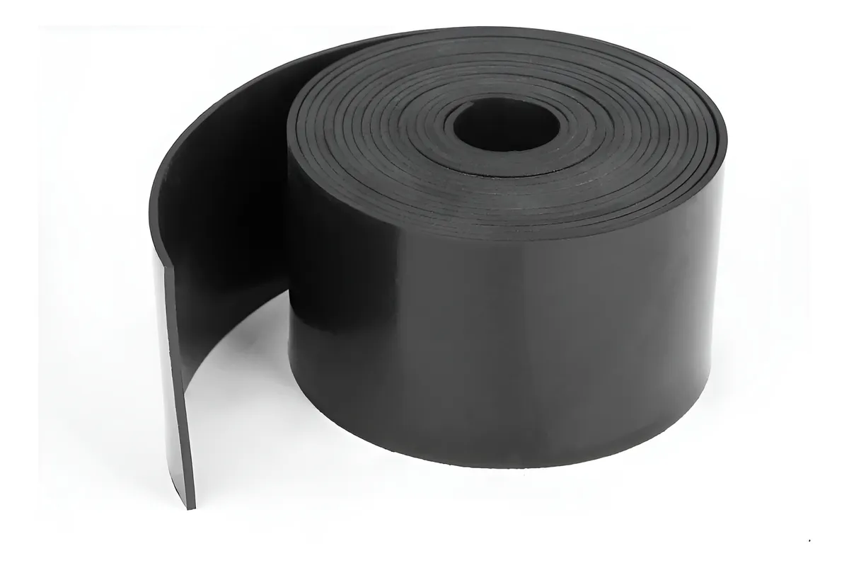 Rollo Tiras Goma Sólida Premium: Sellado Hermético y Forro Protector | Uso Industrial y Doméstico | Antivibración y Duradero | Ideal para Puertas, Ventanas y Maquinaria | Fácil Instalación