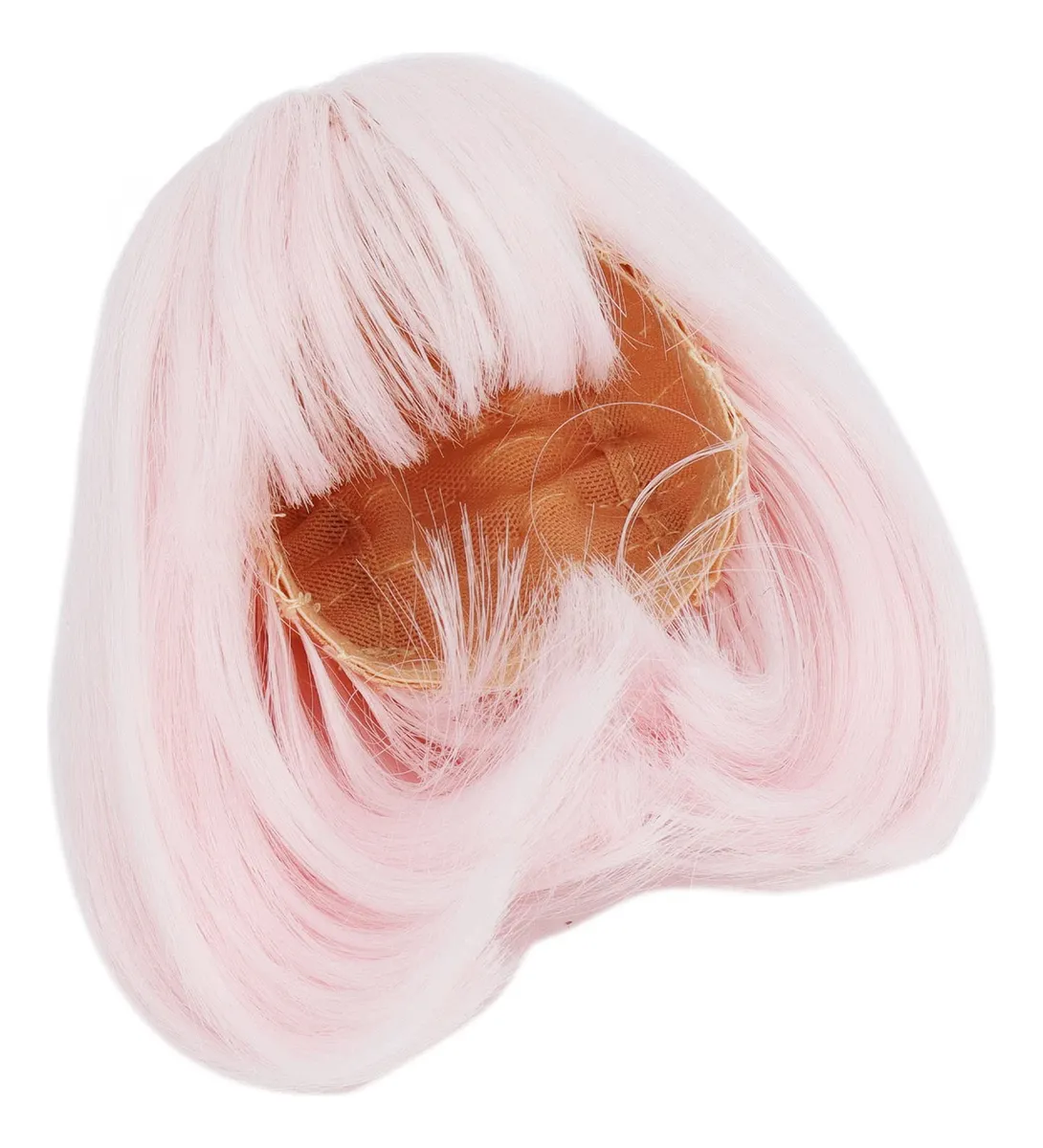 Peluca BJD Rosa Sakura Pink 3 Uds Fibra Alta Temperatura - Estilo Muñeca Profesional para Coleccionistas