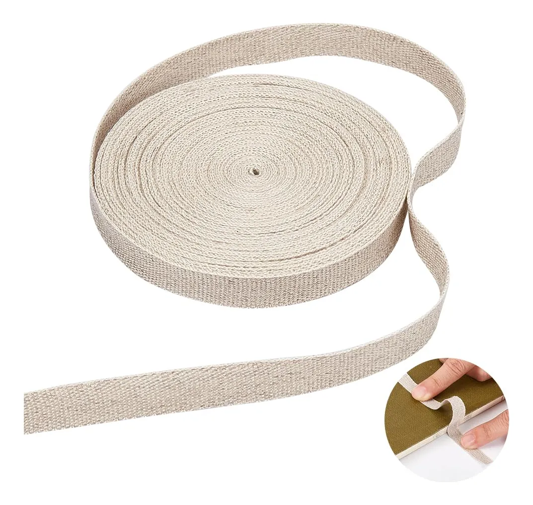 Cinta Adhesiva De Lino 10 Yardas Resistente para Manualidades, Scrapbooking, Decoración y Reparaciones - Fácil de Cortar y Adherir