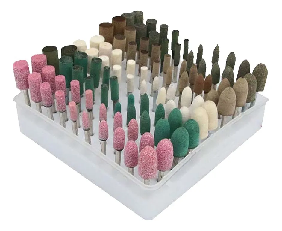 100 Brocas de Pulido para Taladro Giratorio Dremel: Kit Completo para Detallado y Manualidades | Accesorios Versátiles para Múltiples Materiales
