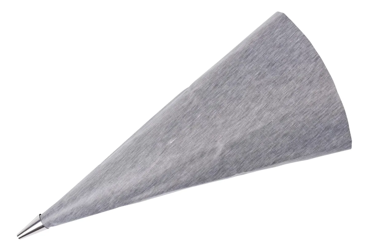 Bolsa Profesional para Juntas con Punta de Metal Gris - Relleno Preciso y Duradero para Construcción y Reparaciones - Herramienta Esencial para Albañilería y Acabados