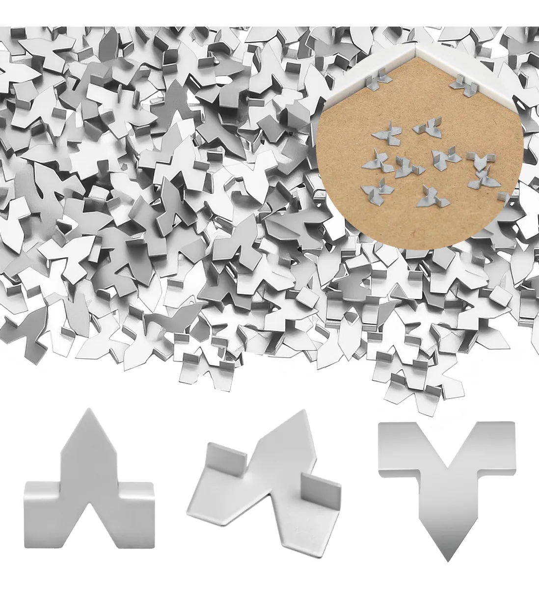 Puntas de Empuje de Acristalamiento Chapado en Zinc Resistentes al Color: Solución Duradera y Segura para Fijación de Cristales y Paneles Decorativos