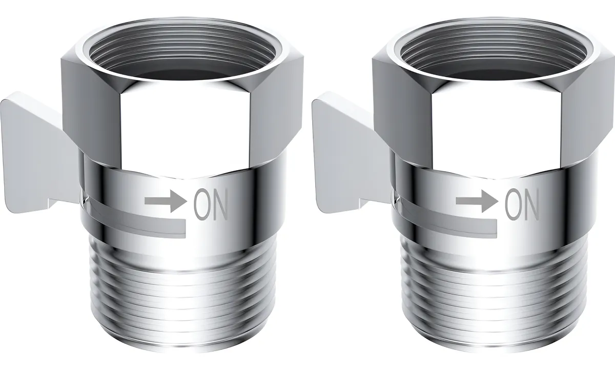 Paquete de 2 Válvulas de Control de Flujo para Ducha - Regulación Precisa de Temperatura y Presión - Accesorios Universales para Baño