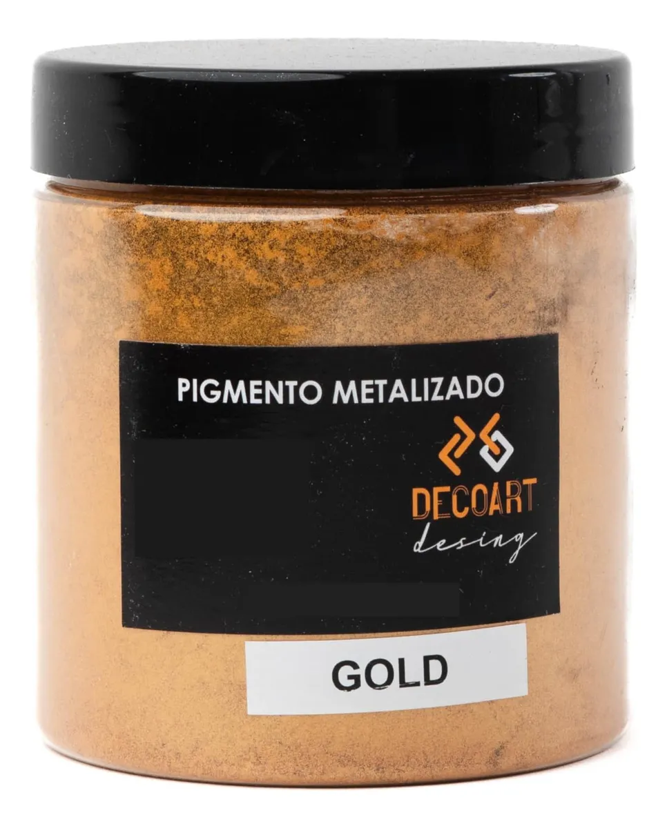 Pigmento Metalizado Oro para Resina Epóxica - Efecto Brillante y Profesional para Manualidades, Joyería y Decoración | Polvo Fino de Alta Calidad