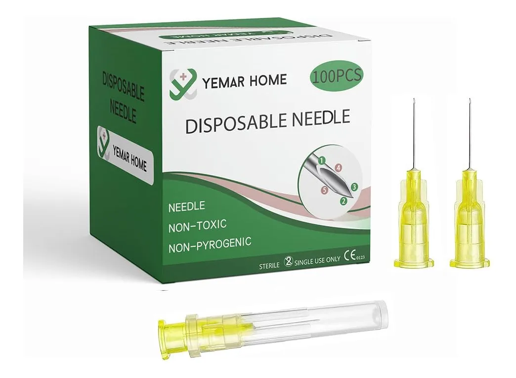 Aguja Hipodérmica Calibre 30 G x 12mm - Paquete de 100 Unidades para Uso Médico y Laboratorio | Precisión Profesional