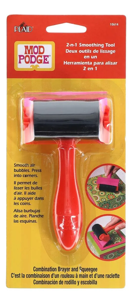 Herramienta de Alisado 2 en 1 Mod Podge Profesional para Manualidades y Decoración | Plancha Rápida y Eficaz | Ideal para Sellado y Acabados Perfectos | Versátil y Fácil de Usar